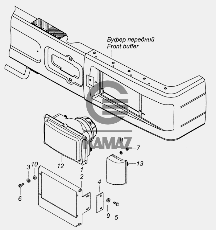 65115-3711001-04 Установка фар и передних указателей поворота для ...